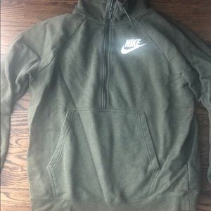 Olive green 1/4 zip Nike